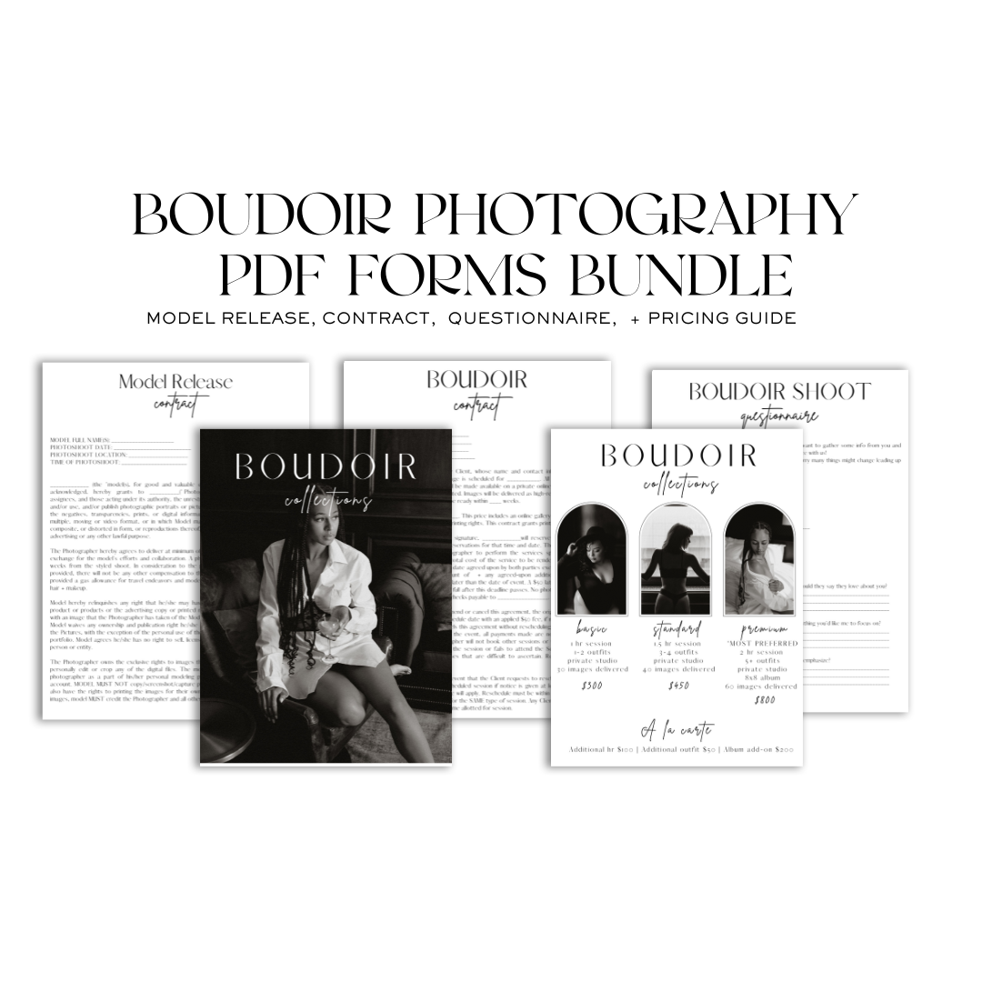 The Boudoir Bible: Template Bundle