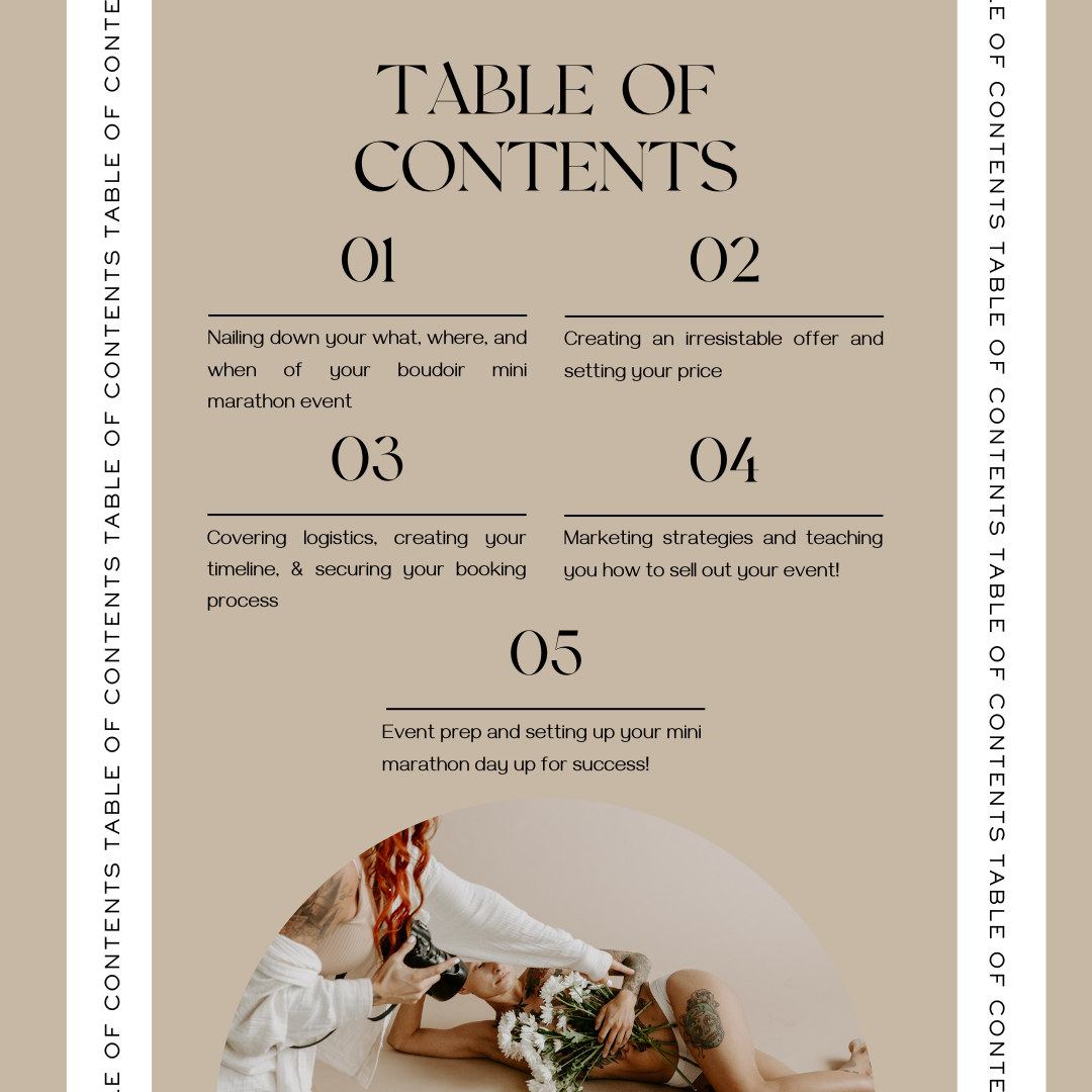The Boudoir Bible: A Complete Guide to Hosting Mini Marathons