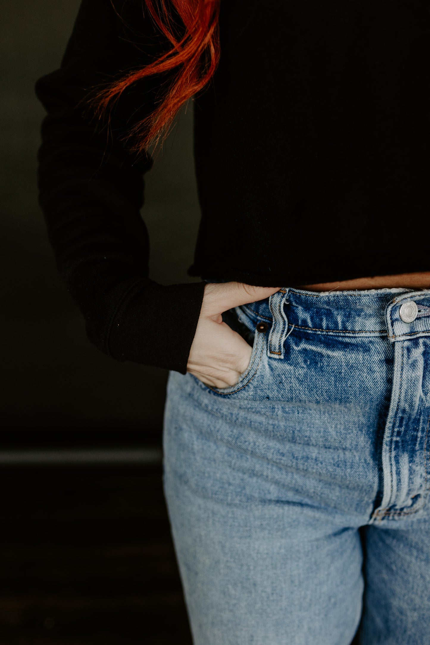 Send the N*de Crop Sweatshirt