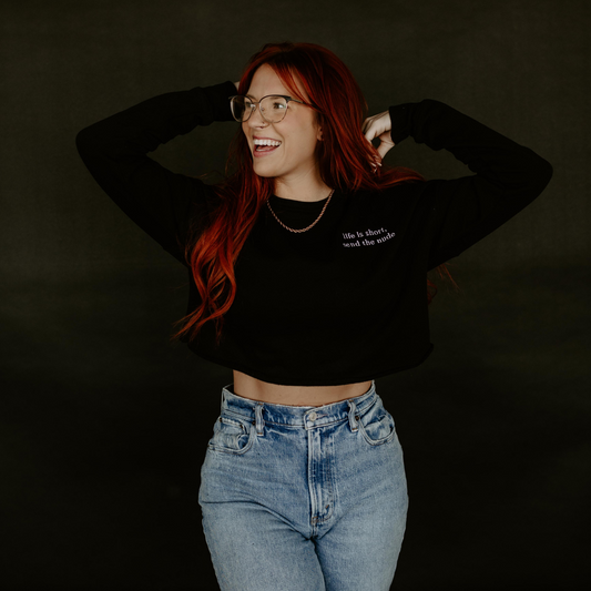Send the N*de Crop Sweatshirt